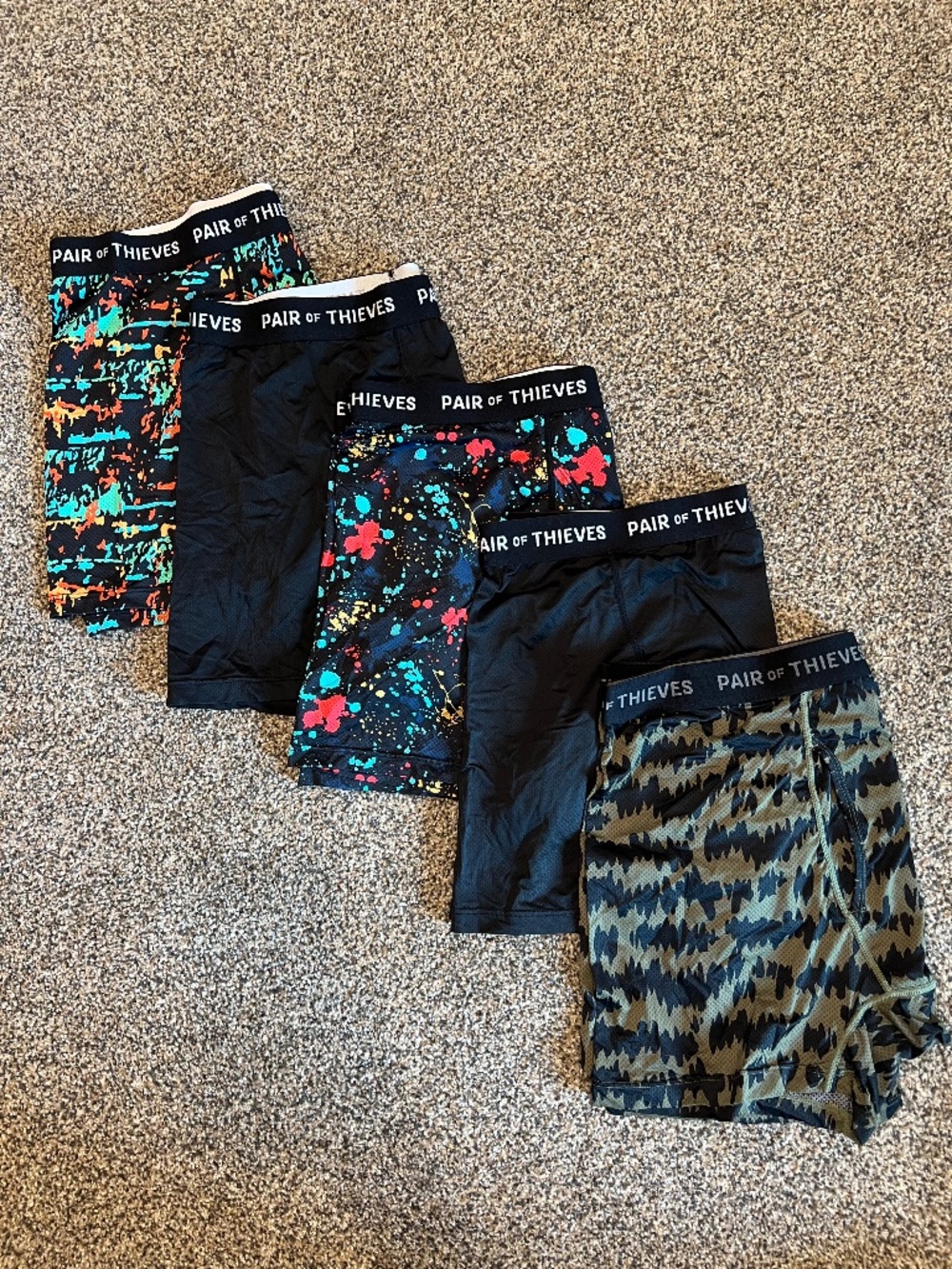 PAIR OF THIEVES Men's Super Fit Print Boxer Briefs XL